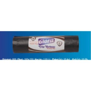 Glora Hantal Endüstriyel Boy Çöp Torbası 100×150 (110 L)